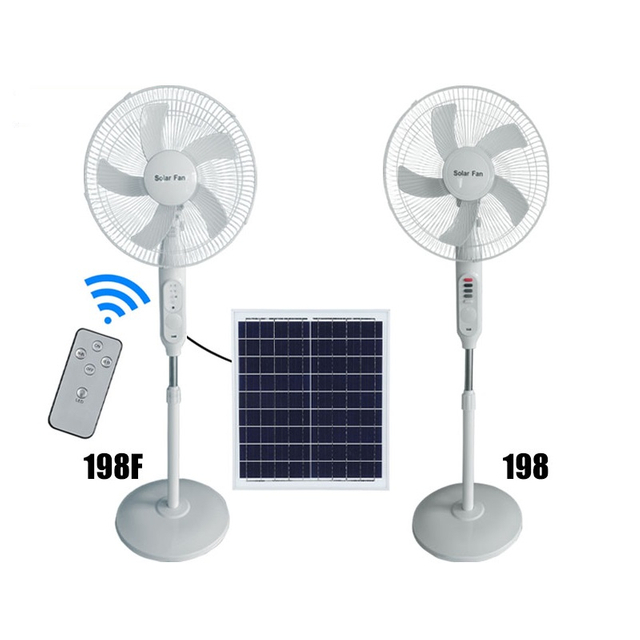 Hot Sale Portable Rechargeable Standing Solar Fan with Remote Control And Insect-repelling Lamp Cooling 9v 25w