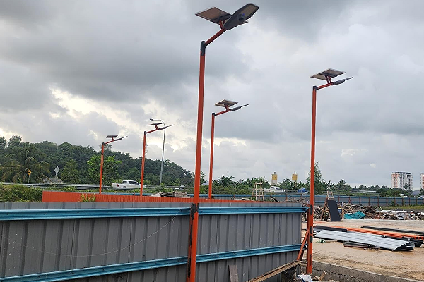 MJ-XJ Solar street light Installed in Malaysia 