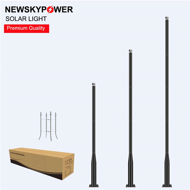 Q235 Steel (Cold Galvanized) Detachable Split Pole for Garden/Street/Courtyard Lights 