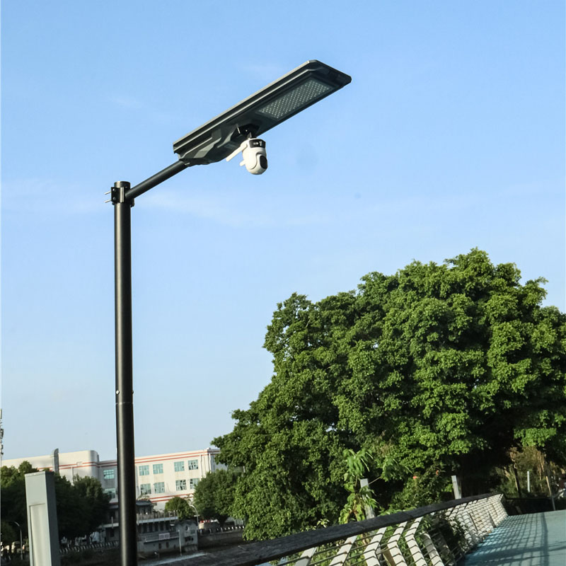 STARSHIP III MJ-SSTH800C 2 Lens Integrated Outdoor Solar Street Lights with CCTV Camera 