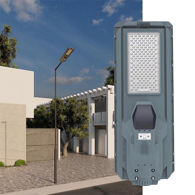 New Patent ABS Outdoor STARSHIP III MJ-SSTH1200 All In One Solar Street Light