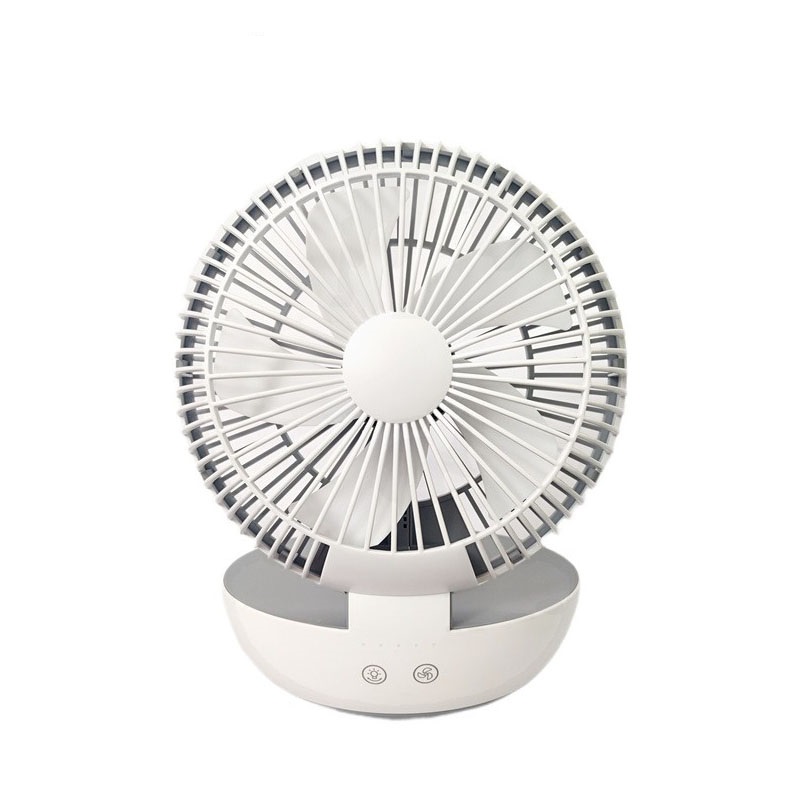 Indoor 6 Inch Mini Rechargeable Portable Foldable Electric Solar Table Fan with LED Light