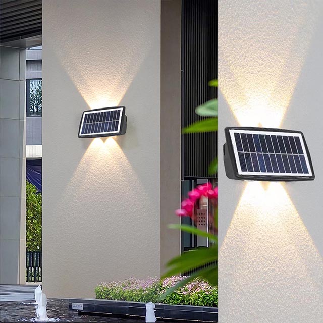 Flexible Outdoor Fence Home Garden Lights solar led wall washer light