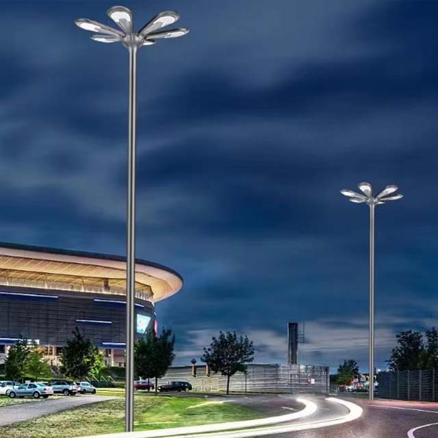 Outdoor Pathway Walkway All in One Solar Led Street Light 6 Heads