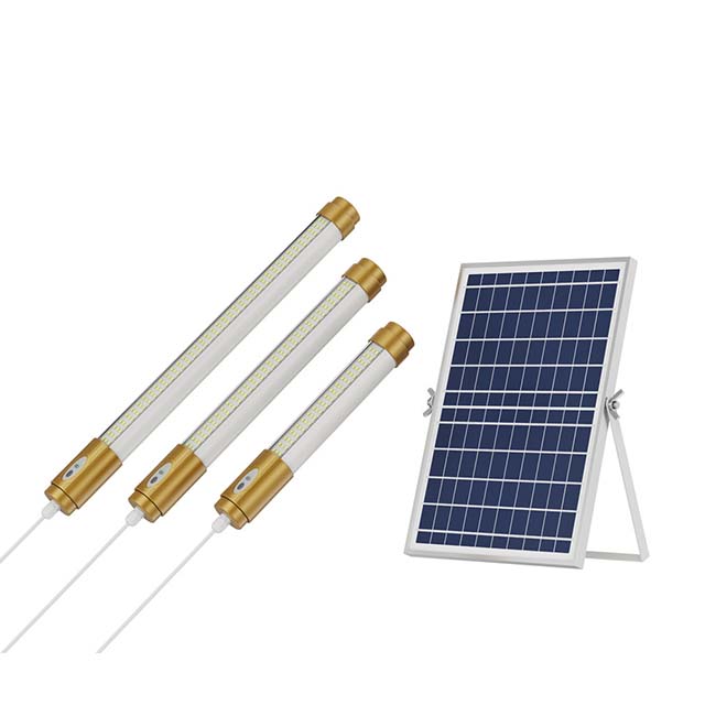 Outdoor Indoor Solar Powered LED Tube Light with Remote Sensor 60w