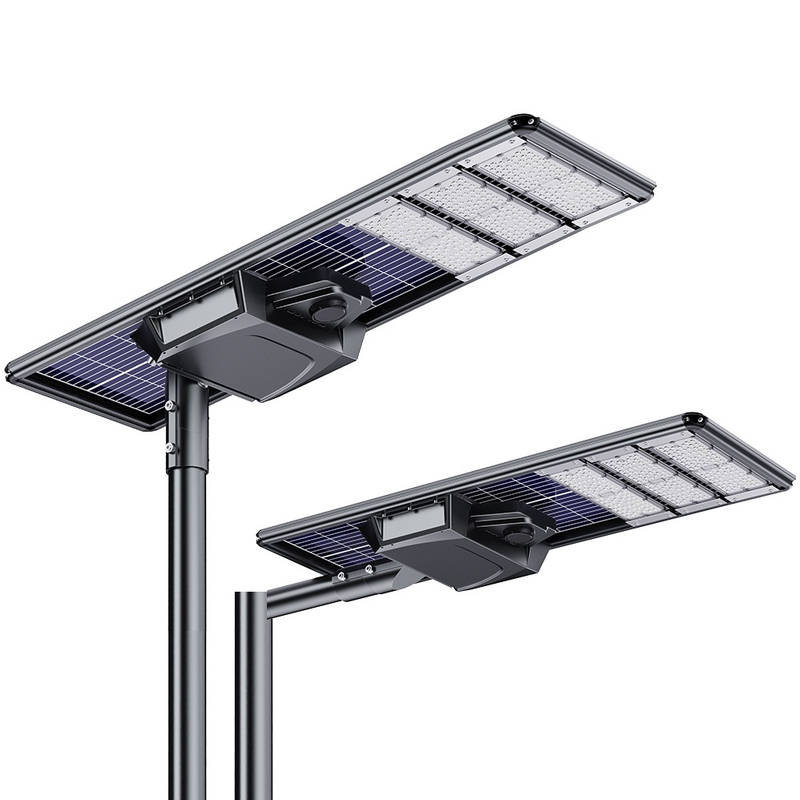 100W Integrated LED Outdoor Solar Street Lights with Double Sided Solar Panel