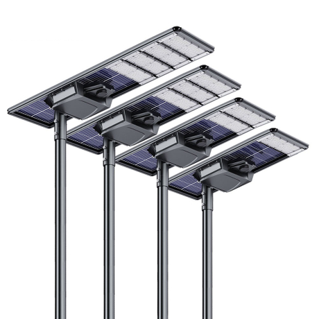 60W Double Glass Die-casting Aluminum All In One Waterproof Solar Street Lights