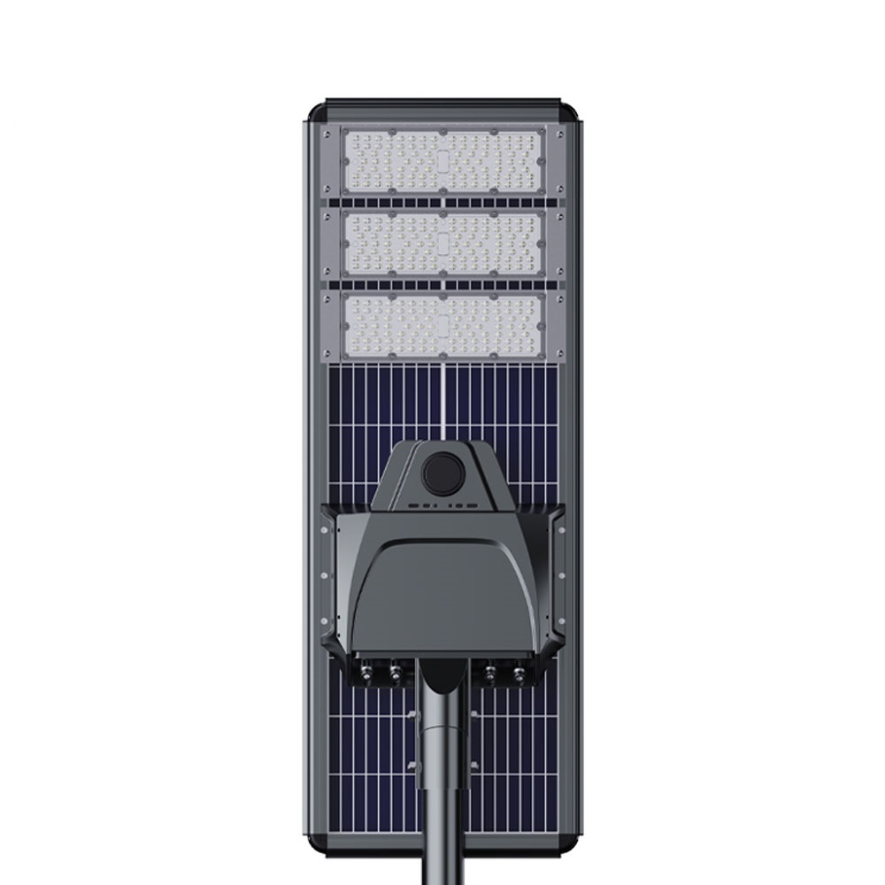 100W Integrated LED Outdoor Solar Street Lights with Double Sided Solar Panel