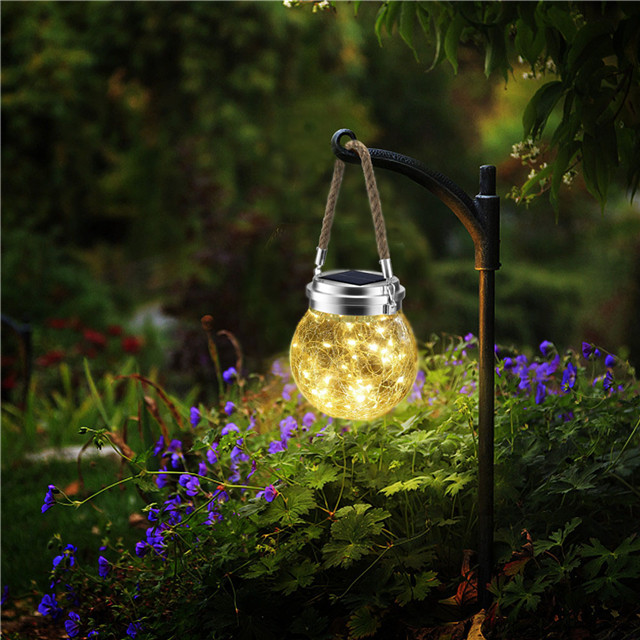 Waterproof Decorative Glass Solar Jar Light for Outdoor