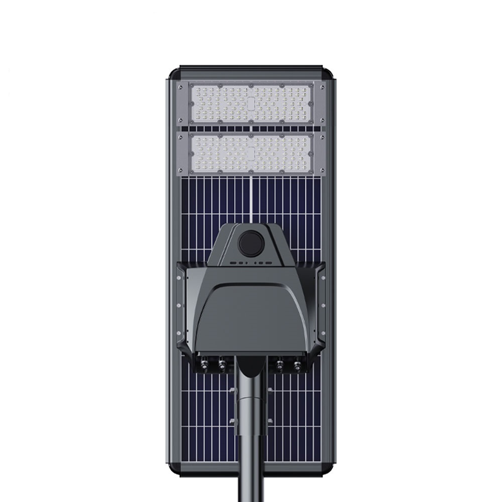 60W Double Glass Die-casting Aluminum All In One Waterproof Solar Street Lights