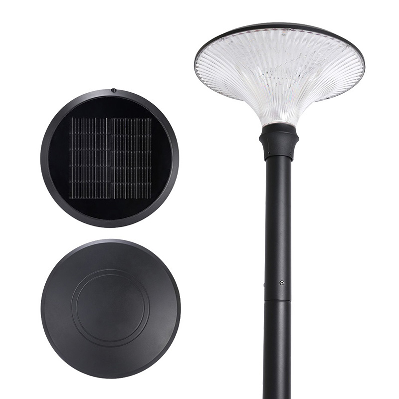 Round Diamond 25W Die-casting Aluminum Integrated Outdoor Waterproof Solar Garden Light