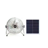 12 Inch Portable Electric Rechargeable Standing Solar Fan with Solar Panels for Home Outdoor