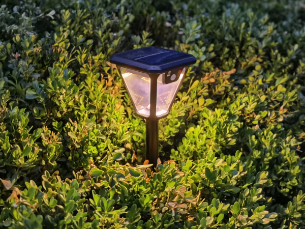 Motion sensor Solar power led lamp for outdoor wall garden lawn 