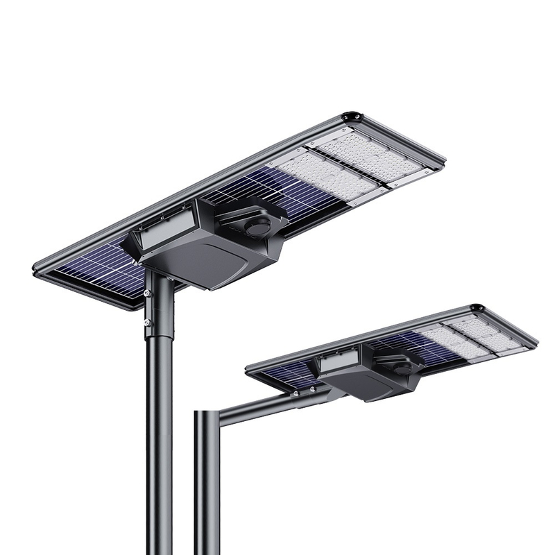 60W Double Glass Die-casting Aluminum All In One Waterproof Solar Street Lights