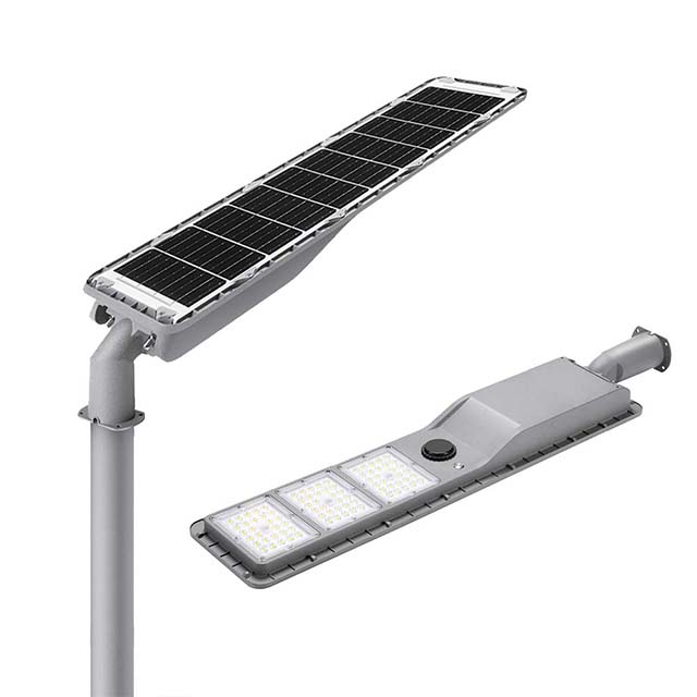 300W Die-aluminum IP65 Waterproof Outdoor All In One Solar Sensor Street Light