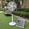 16 Inch Rechargeable Electric Solar Standing Fan with Remote Control