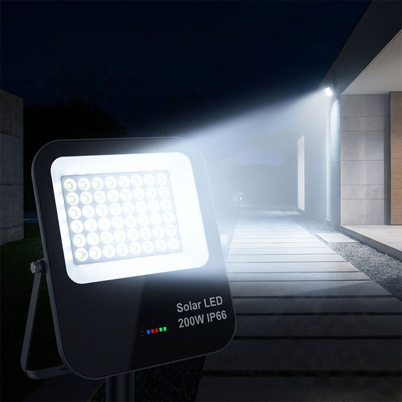 IP66 Waterproof Outdoor LED Solar Flood Light for Home
