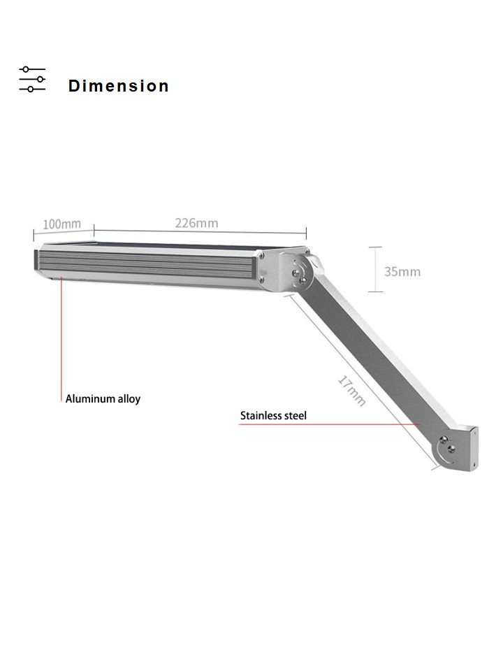 Outdoor 6W 48pcs LED Solar Gate Light (2)