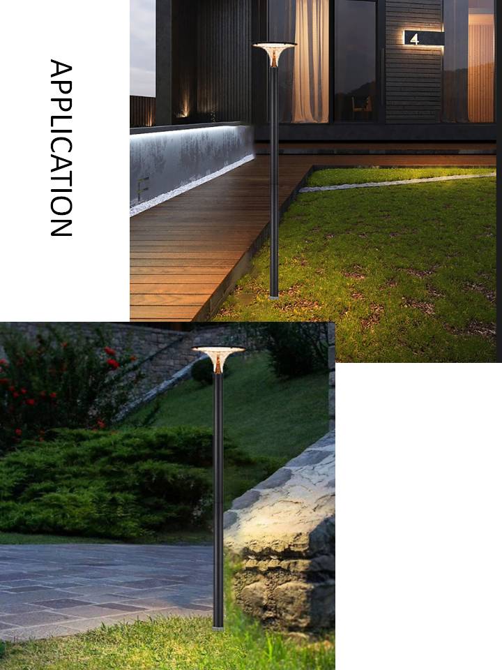 aluminum outdoor solar post light with spike (10)